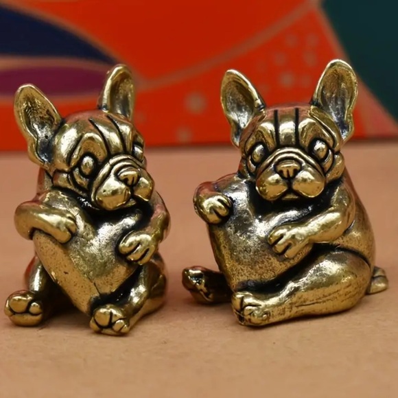 Brass heart dog - Picture 2 of 5